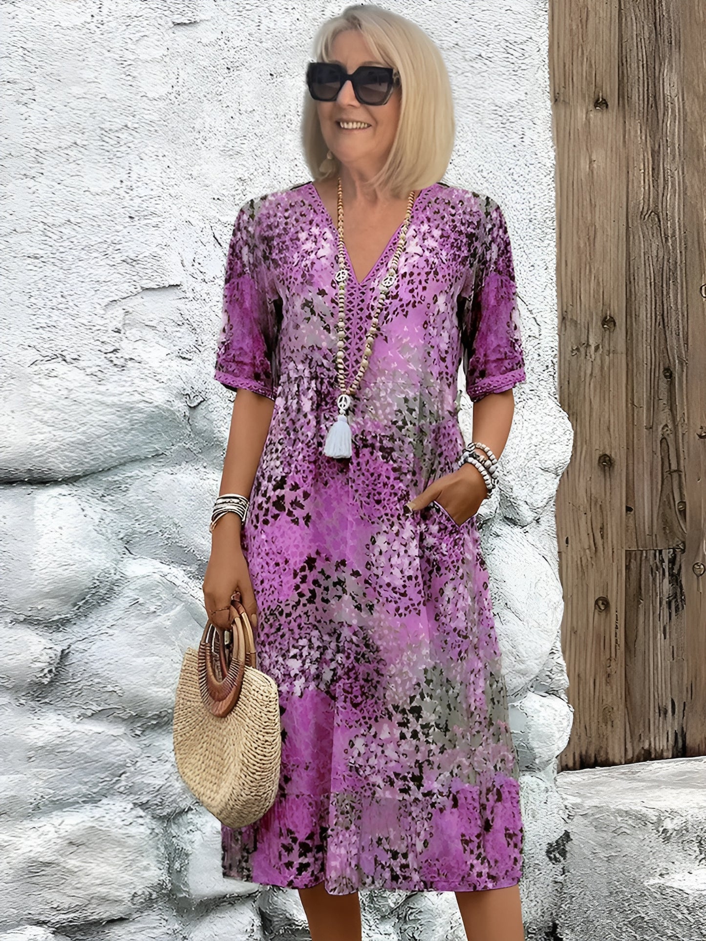 Anneli™ | Vivid Midi Klänning