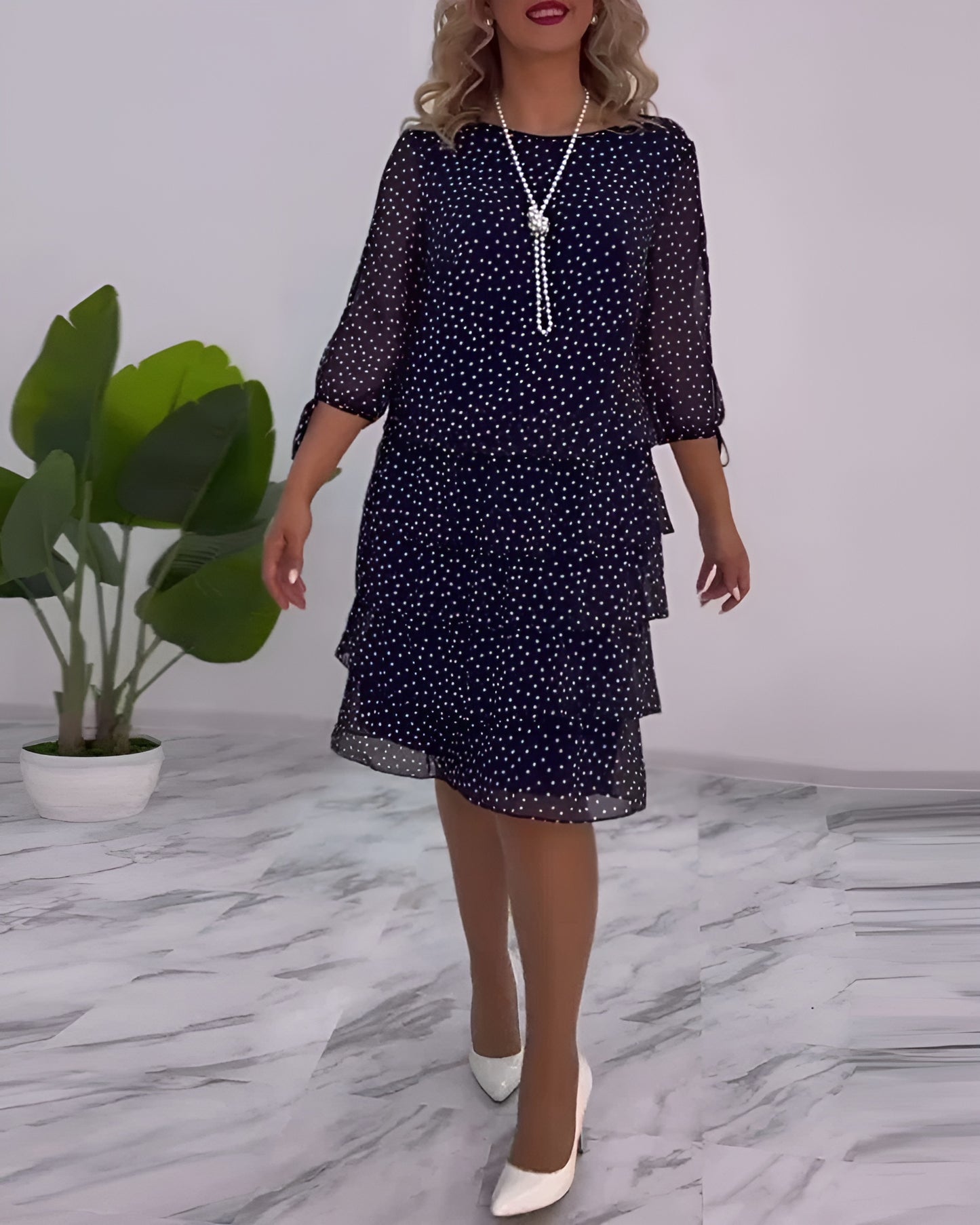 Dahlia™ | Elegant Prickig Klänning