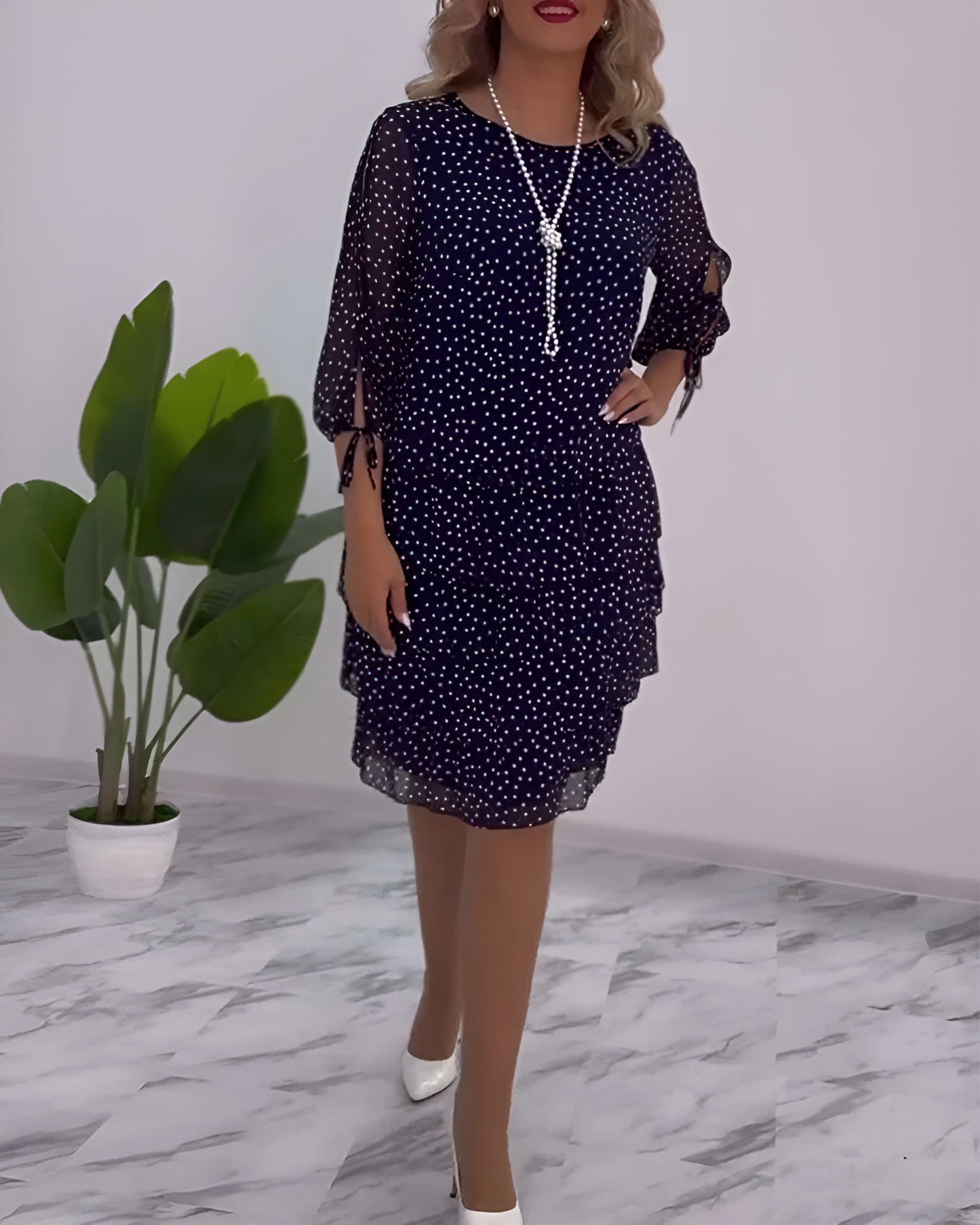 Dahlia™ | Elegant Prickig Klänning