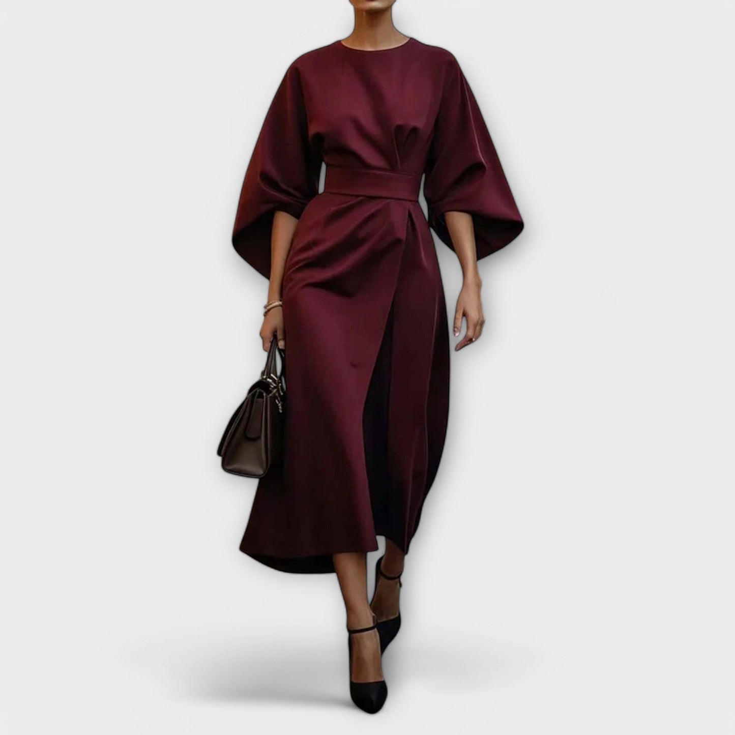 Ally™ | Elegant klänning med ärmar