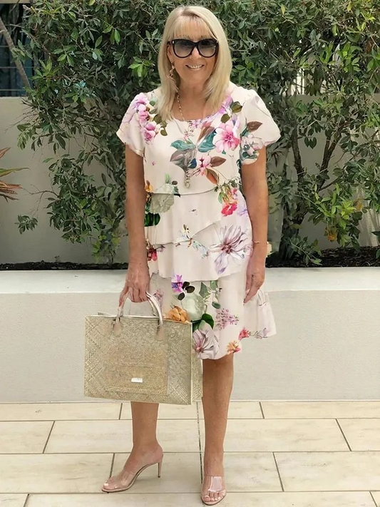 Carolina⹠| Elegant Blommig MaxiklÀnning