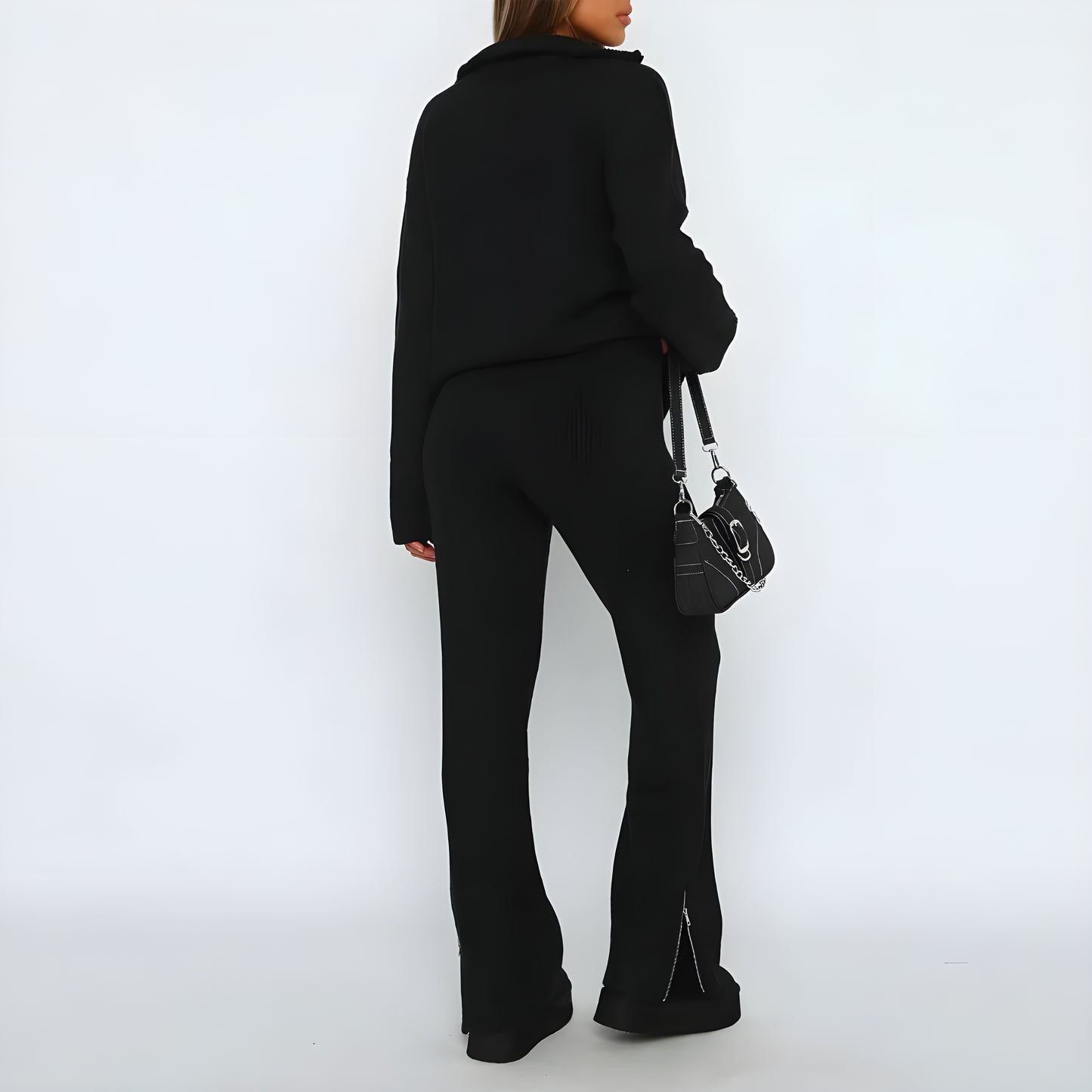 Stella™ | 2-delad loungewear-set med halv zip