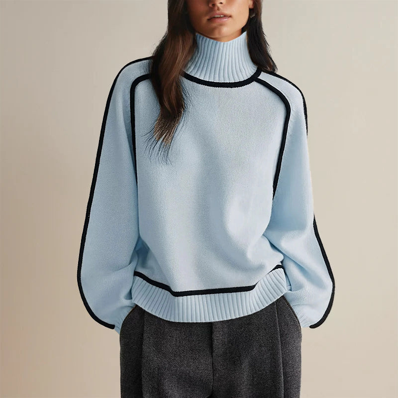 Monica™ | Mjuk Polotröja Sweater