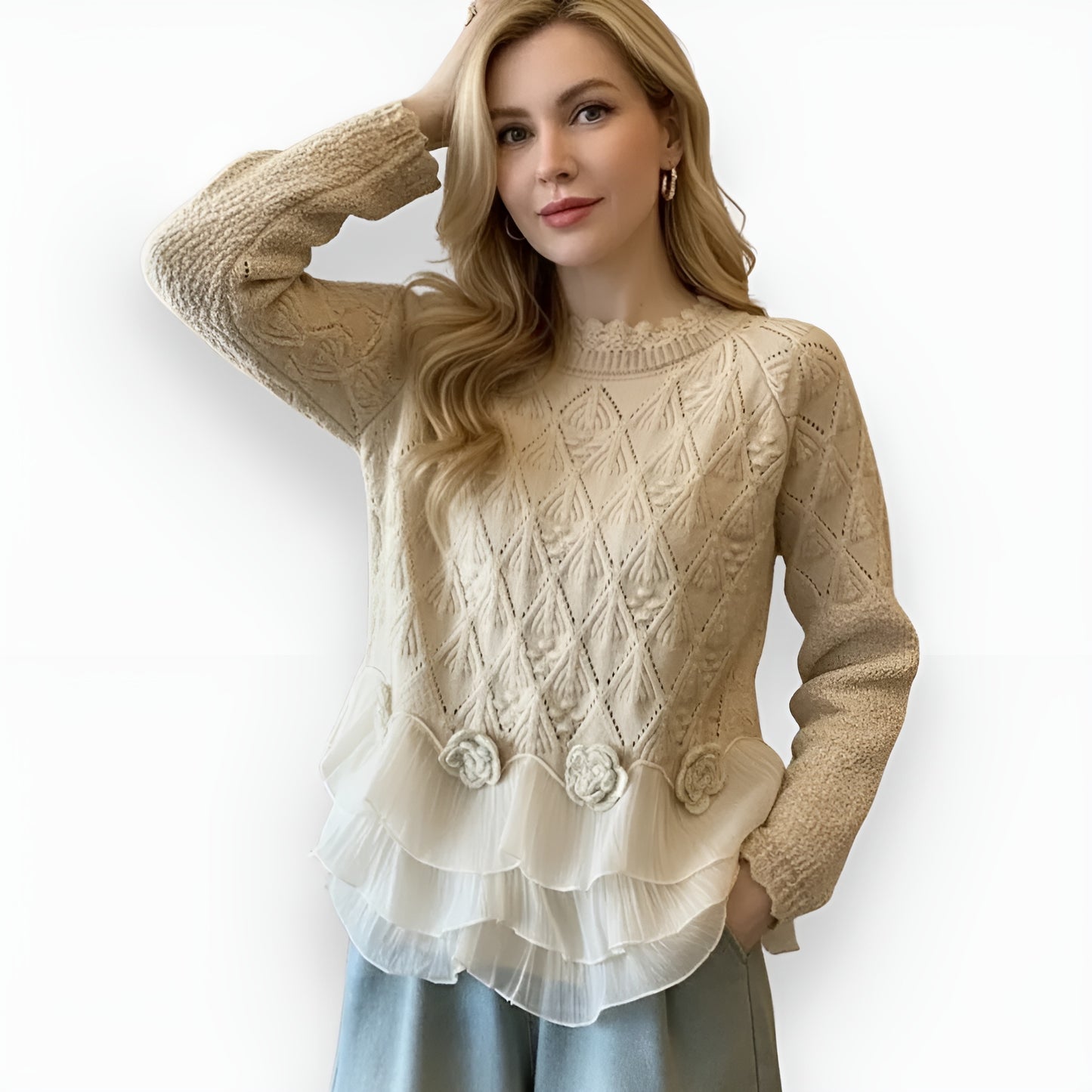 Janni™ | Elegant Stickad Tröja