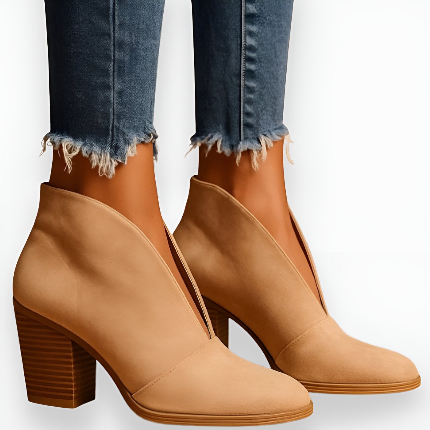 Alida™ | Eleganta Ankelstövlar med Klack