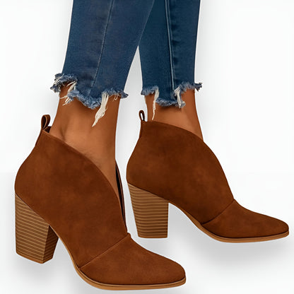 Alida™ | Eleganta Ankelstövlar med Klack
