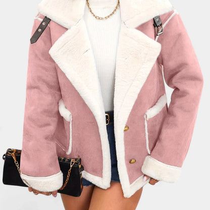 Hannele™ | Varm Vinterjacka med Fuskpäls