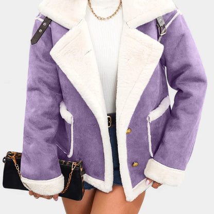 Hannele™ | Varm Vinterjacka med Fuskpäls