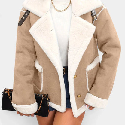 Hannele™ | Varm Vinterjacka med Fuskpäls