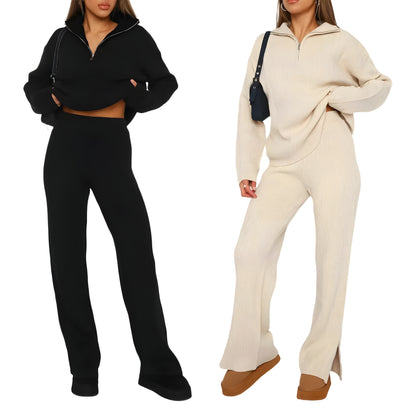 Stella™ | 2-delad loungewear-set med halv zip