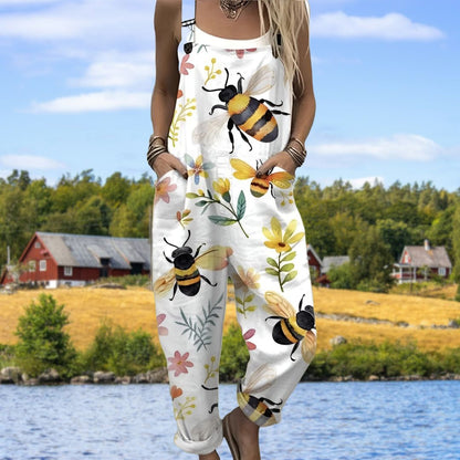 Eline™ | Somrig Byxdress med Tryck