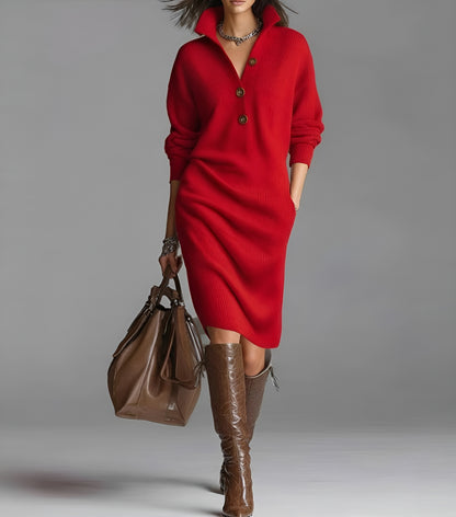 Julia™ | Stickad Klänning